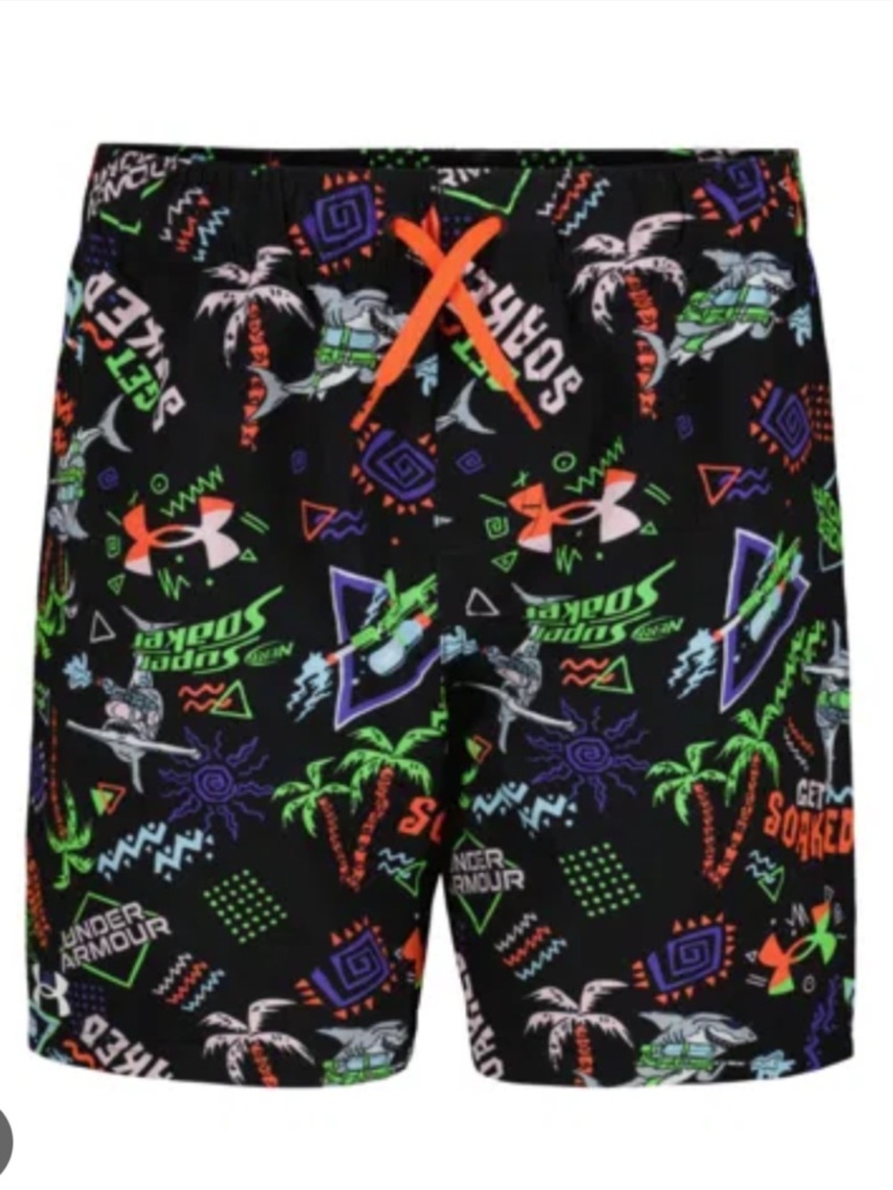 NWT Under Armour Boys Get Soaked Swim Trunks Vacation Summer Resortwear Beach